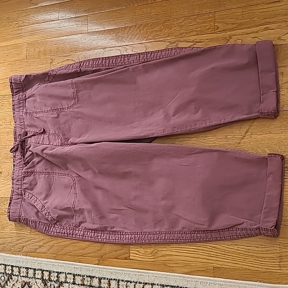 SONOMA BRAND WOMENS PLUS SIZE MAUVE CAPRIS SIZE 0X - Picture 1 of 15